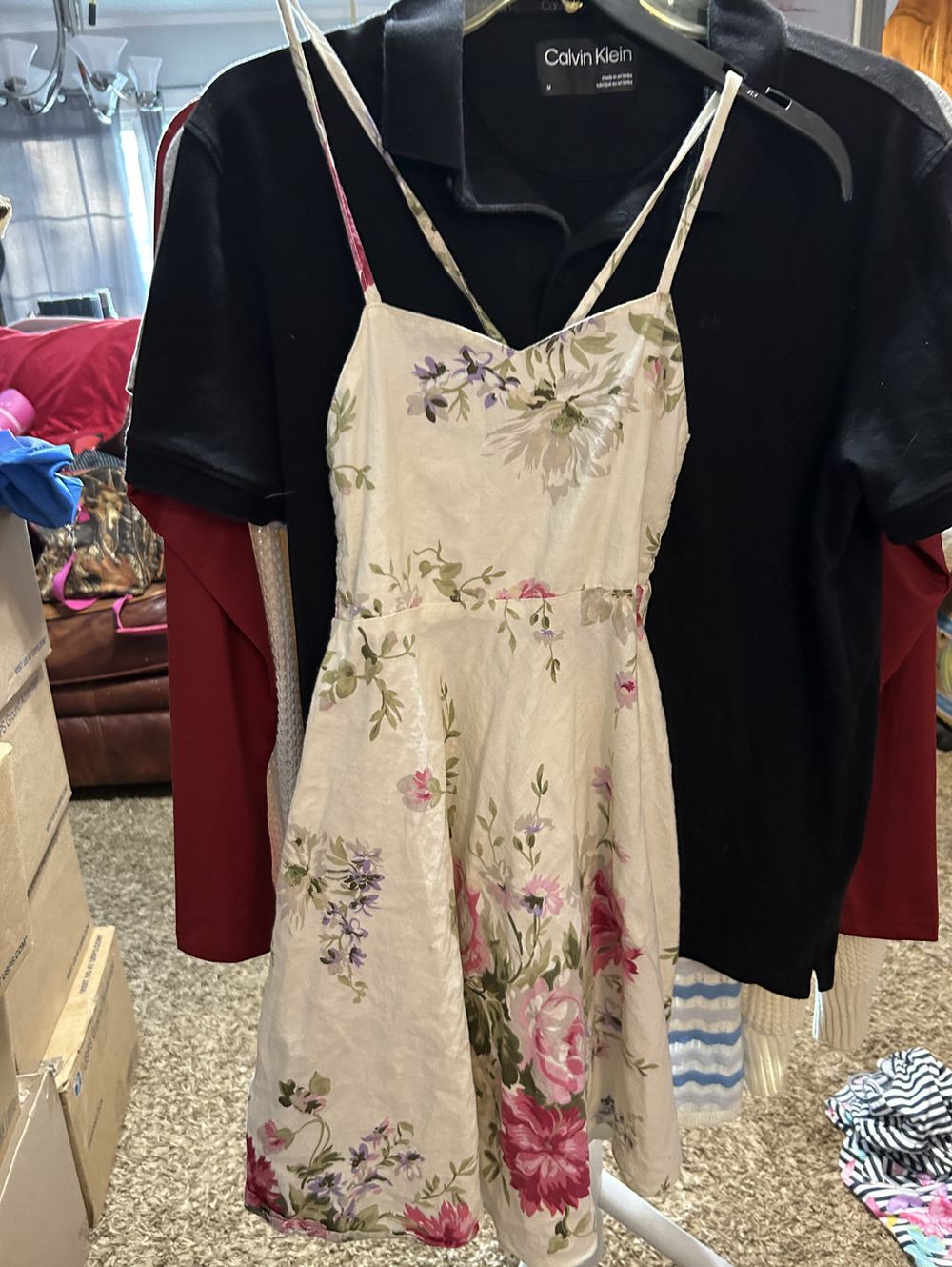 Nefalleique Floral Cotton Sundress Size 7